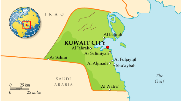 Карта Кувейта. Кувейт на карте мира — Planetolog.ru